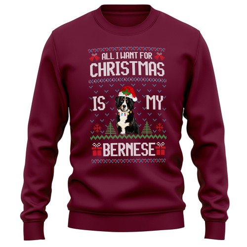 Felpa bernese festiva adulti - felpa,