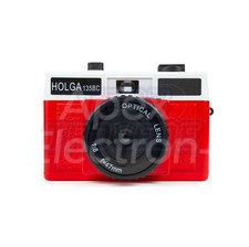Fotocamera Holga 135BC rossa bianca 35 mm fotocamera analogica pellicola piccolo formato Lomo analogica