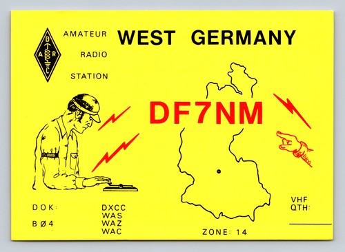 Radioamatore qsl df7nm - qsl,