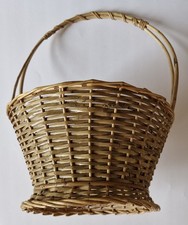 CESTO VIMINI ANNI 70 TONDO 38 H. 52 VINTAGE IMPERDIBILE  AFFARE