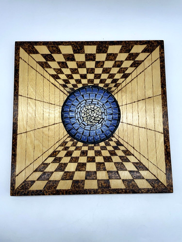 Piastrella legno intarsiato