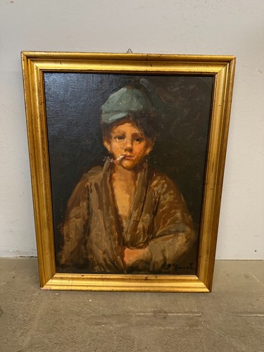 Antico dipinto olio tela - dipinto,