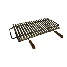 Griglia acciaio inox, graticola inox per barbecue scorrevole da appoggio