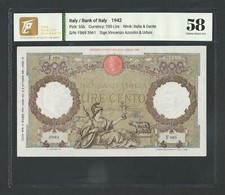 Italy Lire 100 q FDS /a UNC