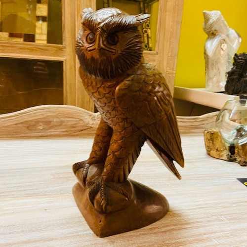 Gufo scultura etnica - , legno