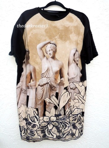 Abito camicia desigual stampa - camicia,