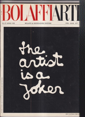 Ben vautier bolaffi arte - vautier,