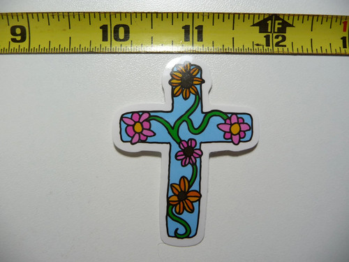 Croce con fiori piccolo - croce,