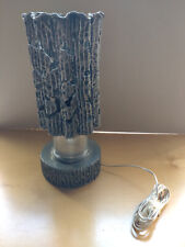 Lampada brutalista in peltro vintage Italia anni '60