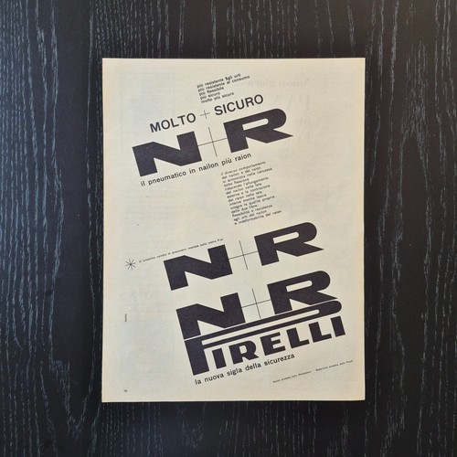 1961 pirelli original ad - pirelli,