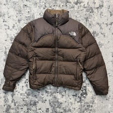 Giubbotto piumino The North Face retrò marrone Nuptse 700 taglia XS