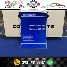MANUALE DI OFFICINA DUCATI ALAZZURRA GT 350 GT 650 NUOVO ORIGINALE 4 LINGUE