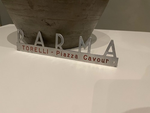 Parma scritta metallica targa - scritta,