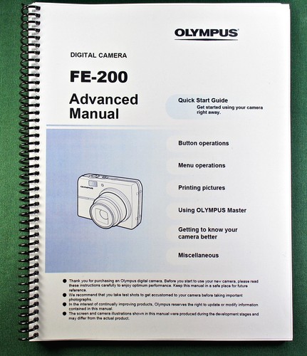 Olympus 200 manuale - fe-200,
