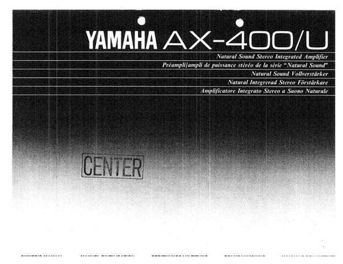 Yamaha 400 amplificatore - yamaha,