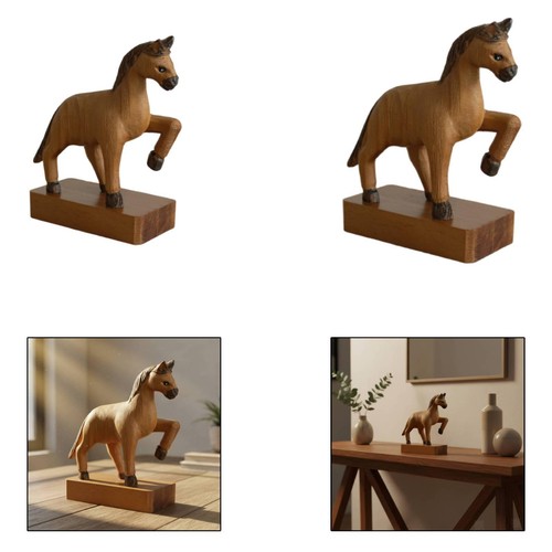 Cavallo legno decorativo - di,