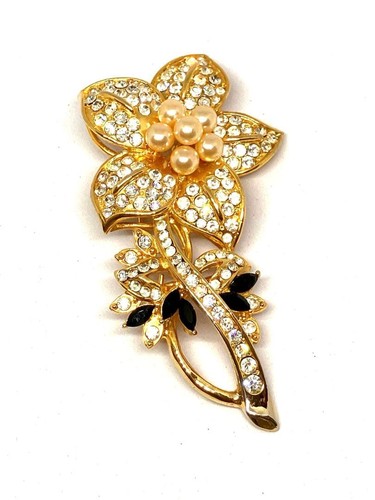 Spilla oro fiore senza marca
