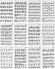 Kgduyc pezzi stencil - pezzi,