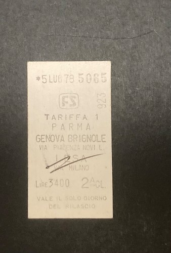 Biglietto ticket treno - biglietto,