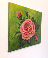 Quadro Rosa con boccioli