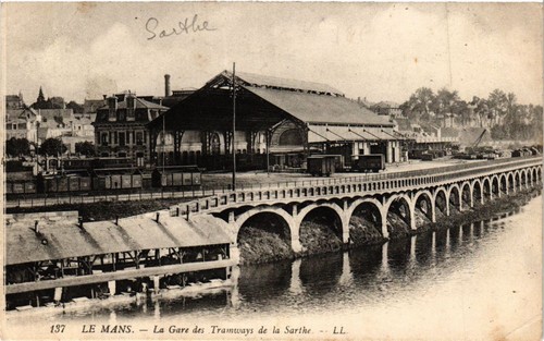 Cartolina cpa mans la - cartolina,