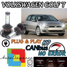 KIT LED H7 6000K CANBUS XENON 9800 LM LUMEN VOLKSWAGEN GOLF 7 VII RESTYLING