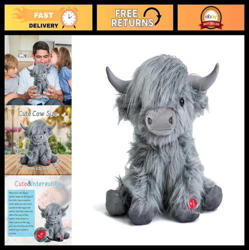 Peluche mucca delle highland - peluche,