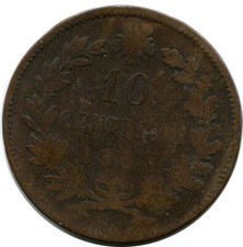 Moneta 10 CENTESIMI 1863