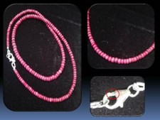 Collana Rubini rondelle 54 ct