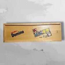 Domino animali in legno