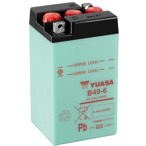 Batteria moto yuasa b49 - batteria, b49-6