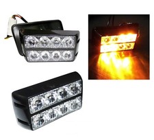 8 Led Luce Ambra Emergenza