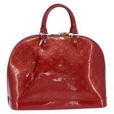 Borsa a mano Louis Vuitton Monogram Vernis Alma GM Pomme D'amour M93596 originale 150541