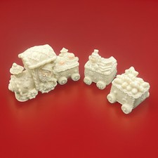 Set treno natalizio vintage in