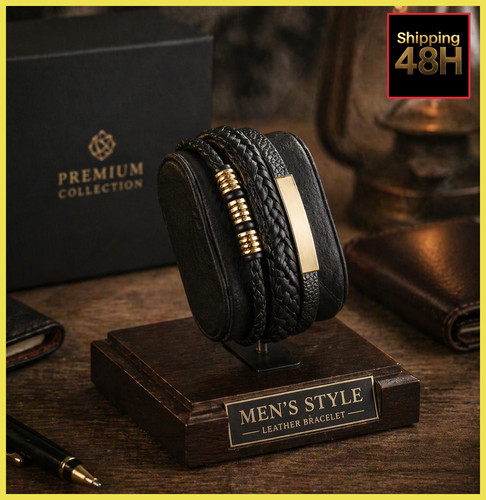 Bracciale uomo pelle - uomo,