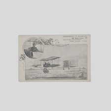 Cartolina originale Aviazione Aereoplano Delagrange 1908 VG