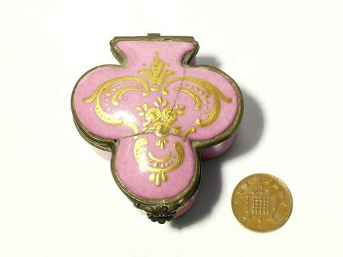 Snuff box smaltato rosa - , sevres