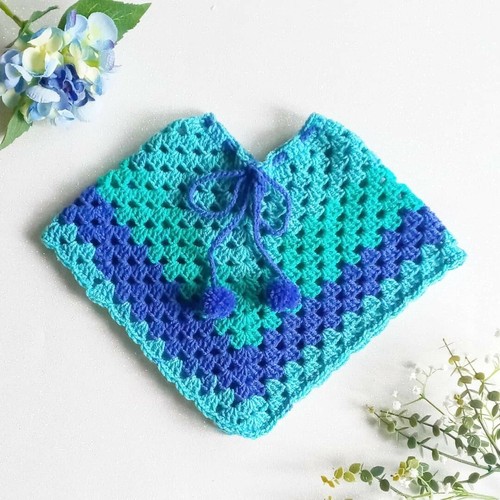 Poncho neonata bambina - poncho,