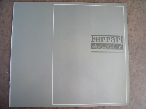 Ferrari 400 1983 prospectus - ferrari,