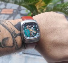 Restored 1973 Model #7387 Swiss  Bulova Accutron Stainless Spaceview 