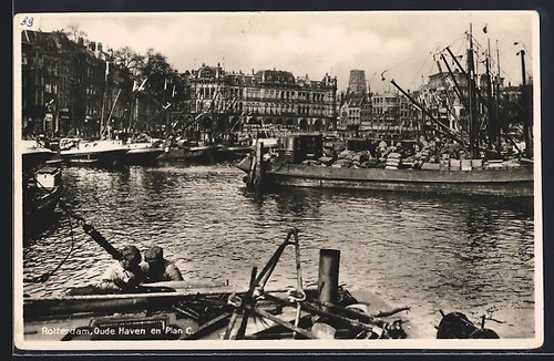 Cartolina rotterdam oude - cartolina,