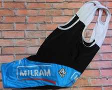 MILRAM SANTINI MAGLIA BODY BICI CICLISMO SALOPETTE BIB-SHORTS  tg. L
