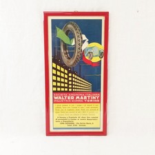 Locandina con cornice Società WALTER MARTINY industria gomma Torino