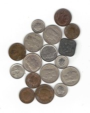 Lotto stock 17 monete Belgio