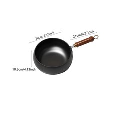 Padella wok bollente manico in