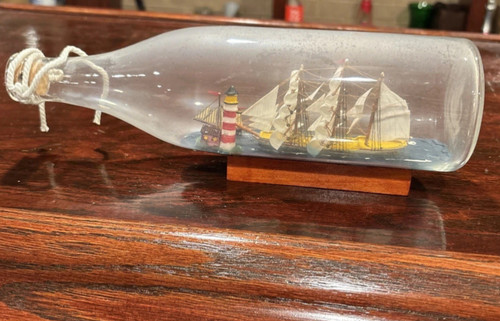 Vintage nave bottiglia con - nave,