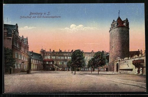 Bernburg cortile del - bernburg, s.,