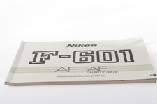 Nikon 601 manuale di - f-601,