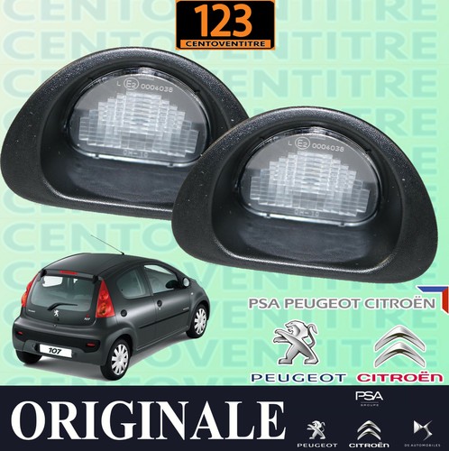 Coppia luci targa - luci, originali