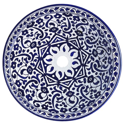 Lavabo marocchino dipinto - lavabo, a